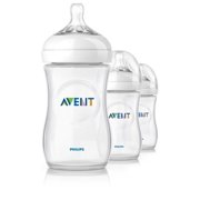 Avent 3-Pack Natural Slow Flow Bottles (9 oz.) - white, one size