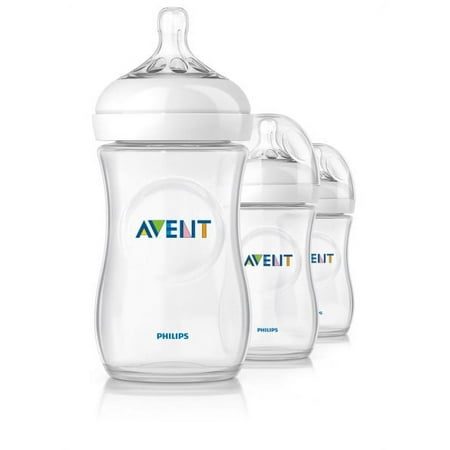 Avent 3-Pack Natural Slow Flow Bottles (9 oz.) - white, one size