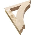 thumbnail image 6 of Ekena Millwork 5 1/2"W x 40"D x 48"H Thorton Traditional Rough Cedar Woodgrain TimberThane Bracket, Primed Tan, 6 of 6