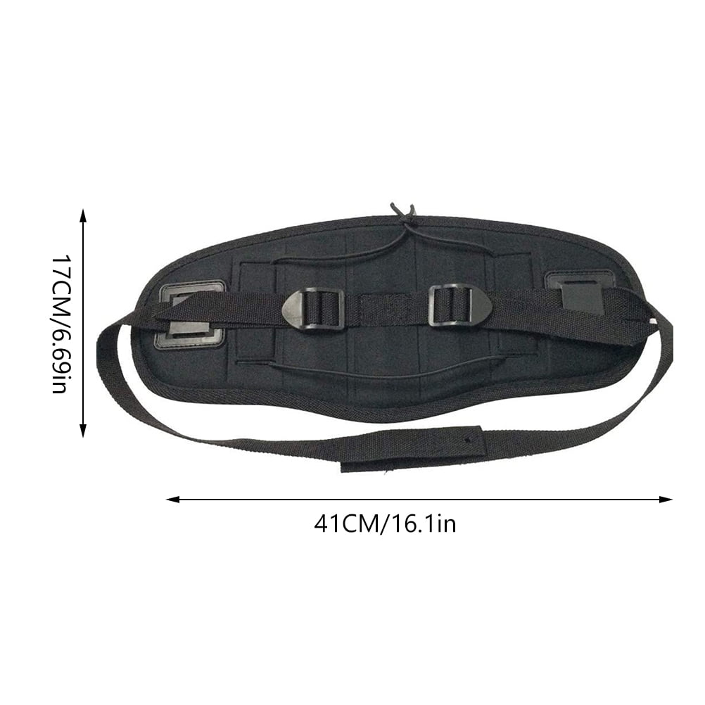 IBASETOY 1Pcs Kayak Padded Back Cushion Black EVA for Kayak Lumbar Support and Inflatable Boat Users