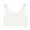 White, variant on Women’s 30CM U-Neck Crop Cami Top – Short Length Adjustable Spaghetti Strap Summer Tank, Cropped Solid Layering Vest Grey M
