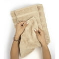 thumbnail image 5 of American Soft Linen Luxury 3 Piece Towel Set, 100% Cotton Turkish Towels for Bathroom, Sand Taupe, 5 of 6
