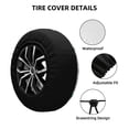 thumbnail image 2 of Yiaed Cartoon House Car Print Tire Wheel Cover, Waterproof Spare Tire Cover Fit for Jeep, Truck,Trailer, RV, SUV, Camper and Most Vehicle-15 inch, 2 of 6