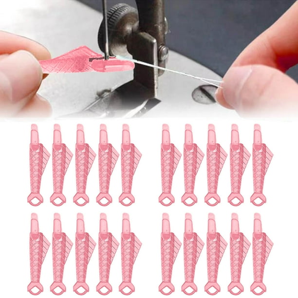 Xihbxyly Enhebrador de Agujas con Forma de Boca de Pez, Accesorio para Máquina de Coser Automática, Herramienta de Enhebrado Rápido, Ideal para Poca Luz y Visión, para Entusiastas de La Costura, Fáci