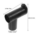 thumbnail image 2 of unbranded 4Ud Conectores Plásticos Para De Ropa Dos Vías Negro Resistente, 2 of 8