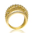 thumbnail image 3 of 14k Yellow Gold Fancy Puzzle Diamond Ring, 3 of 3