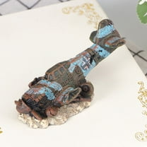 BESTONZON Aquarium Plane Wreck - Resin Sunken Crashed Plane Decorations Aquarium Ornament For Fish Tank