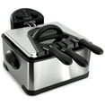 thumbnail image 3 of MegaChef 4.23 Quart Stainless Steel Electric Deep Fryer with Timer, 3 of 8