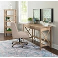 thumbnail image 6 of Riverbay Furniture Transitional Pine Wood Laptop Desk in Driftwood Brown, 6 of 17