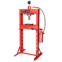 DNA Motoring 66139lbs 30 Ton Stainless Steel Manual Hand-Operated Hydraulic Press  H-Frame