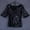 Black, variant on Womens Tops Dressy Casual Summer Tops for Women 2023 Trendy Sequins Sparkle Coctail Party Casual Top Blouse Crop Tops Shirt Sequin Top Black L