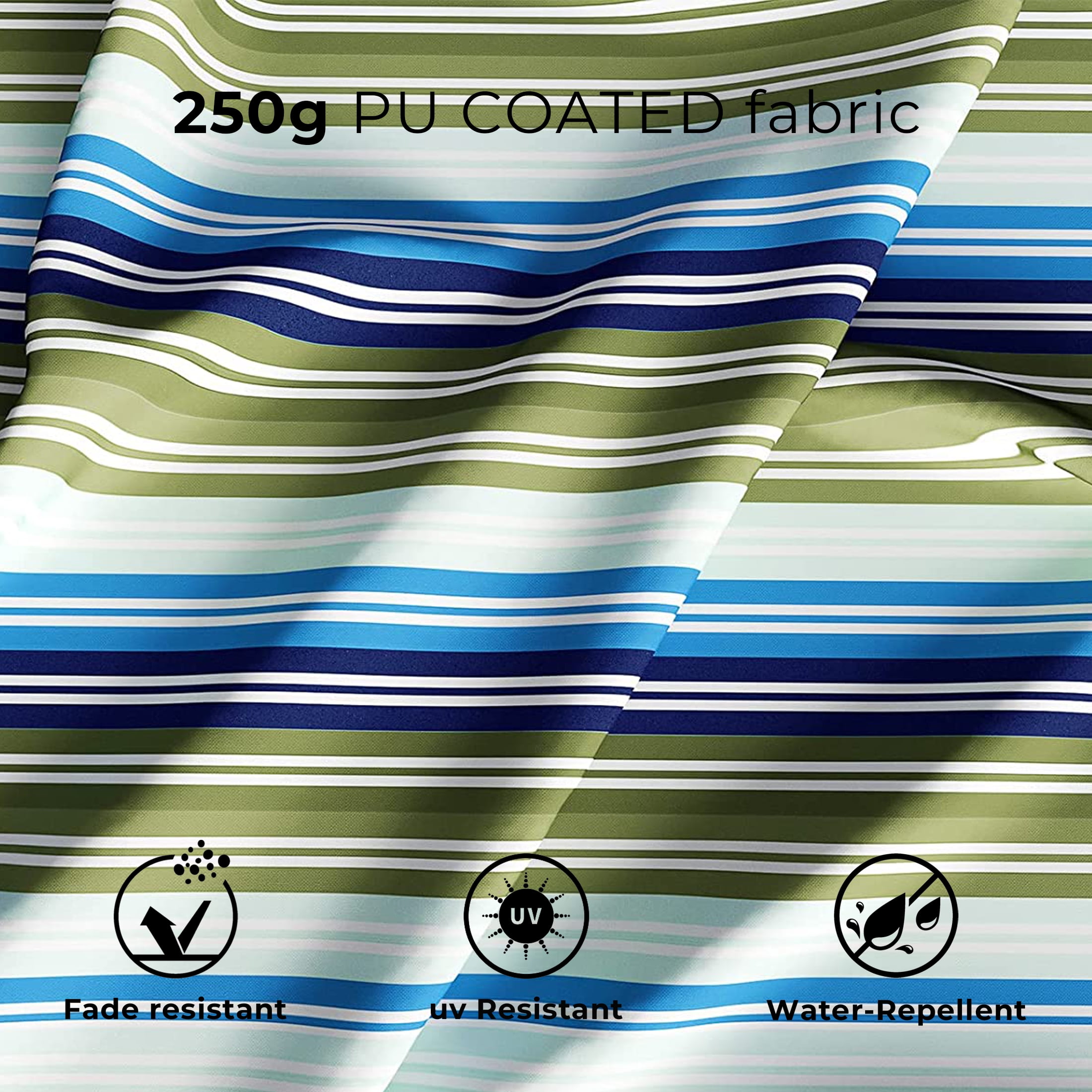 GRANDPATIO 11 ft Patio Umbrella with Base, Aluminum Cantilever Offset Umbrella with Tilt & Rotation Umbrella for Outdoor, Pool, Stripes