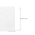 thumbnail image 3 of 10 Pcs Cartes de Travail Couverture de Carte d'Identité Porte-Cartes Transparent Porte-Badge Transparent, 3 of 8