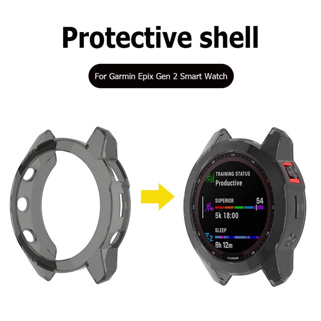 Cubierta de protección de reloj de TPU suave para Garmin Epix Gen 2 carcasas protectoras de parachoques Hugtrwg Nuevos Originales