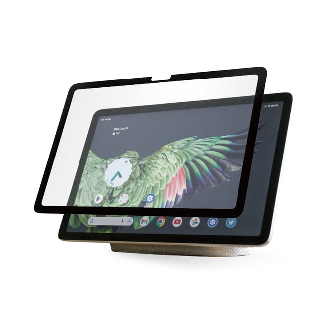 Penoval Detachable Paperfeel Screen Protector for Google Pixel Tablet 2023, Reusable Nano Tech, Easy Install & Detach, Anti-glare, Draw and Sketch Like on Paper