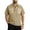 Khaki, variant on GrmtClth Men's Casual Dual Pocket Polo Shirt Textured Short Sleeve Button Placket Top for Daily Wear White XL