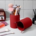 thumbnail image 7 of LBGAJGS Makeup Brush Storage Bucket, Portable PU Leather Cosmetic Brush Holder, Waterproof Dustproof Organizer for Vanity Desk and Travel, 7 of 7