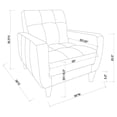 thumbnail image 4 of High toned Accent Chair Black - Saltoro Sherpi, 4 of 4