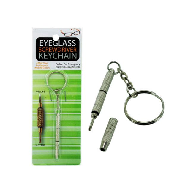 Bulk Buys Eyeglass Screwdriver Key chain Case of 24