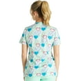 thumbnail image 5 of Cherokee Prints Scrubs Top For Women V-Neck Print CK678, 5 of 5