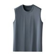 thumbnail image 1 of Timegard Mens Tank Top Crewneck Sleeveless Basic Tee Solid Color Casual Comfy Workout Shirts Top Summer, 1 of 8