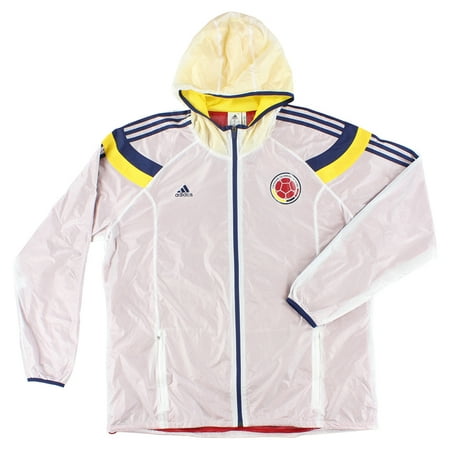 Adidas Bike Jacket - Adidas Mens Federation Colombia Football Anthem Track Jacket White XXL
