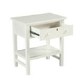 thumbnail image 5 of Franklen 1-drawer Antique White Wood Storage Nightstand, 5 of 14