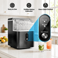 thumbnail image 5 of Havato Nugget Ice Maker , 35lbs/24H Soft Chewable Sonic Ice Machine, Self-Cleaning, Quiet Operation,Black, 5 of 5