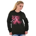 thumbnail image 5 of Hope Breast Cancer Awareness Warrior Women Crewneck Sweatshirt Brisco Brands S, 5 of 6