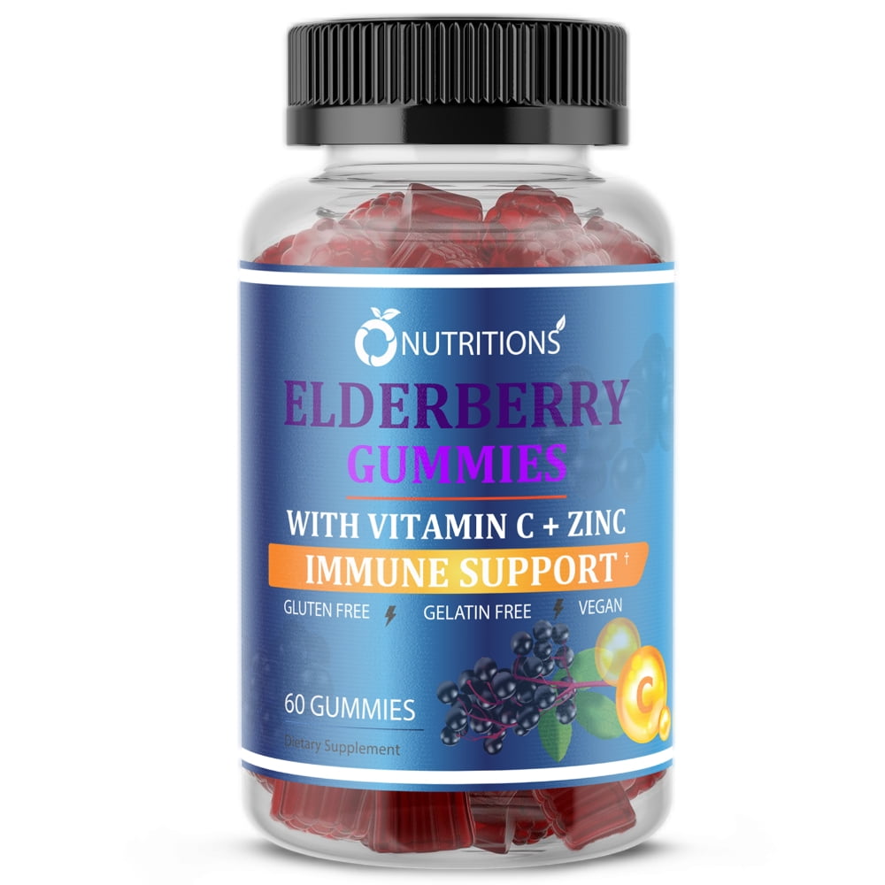 Eldeberry Gummies made with Elderberry, Vitamin C, ZincSambucus