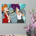 thumbnail image 4 of Futurama Characters Decorative Painting Canvas Wall Poster Art Picture Painting Gift Living Room Posters Bedroom Painting Decor, 4 of 8