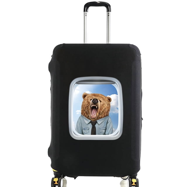 Animal Series Printed Pattern Travel Essentials Bag with 18-32 Inch Capacity Travel Accessories Trolley Case Protective Cover 8animal 052 M