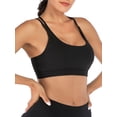 thumbnail image 4 of LELINTA Women's Sports Bras Medium Impact Racerback Sports Bras Workout Gym Activewear Bra, 4 of 7
