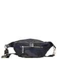 thumbnail image 1 of Pre-Owned Valentino Rockstud Camouflage Waist Bag/Body Bag in Navy, Black, Gray, Nylon and..., 1 of 15