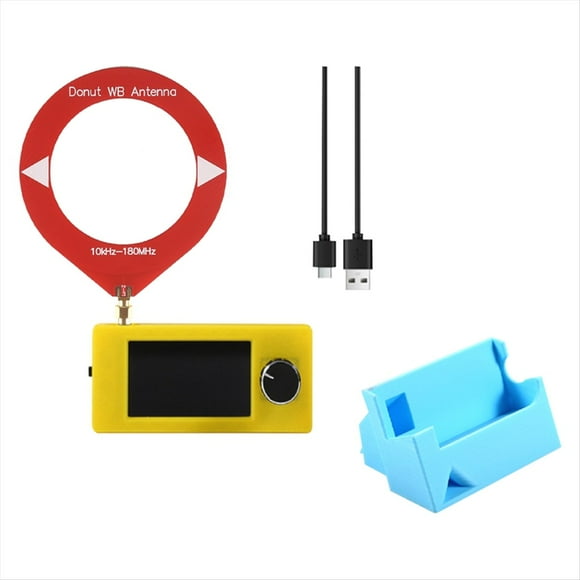 Kit de Receptor de Radio SI4732 de 10-180 MHz, Pantalla de 1,9 Pulgadas, Receptor de Radio de Corta FM/AM/LSB/USB, Miniradio SI4732 + Soporte 3D