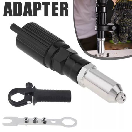 

VeliToy Cordless Drill Electric Rivet Spear Adapter Riveting Insert Nut Hand Tool Kit