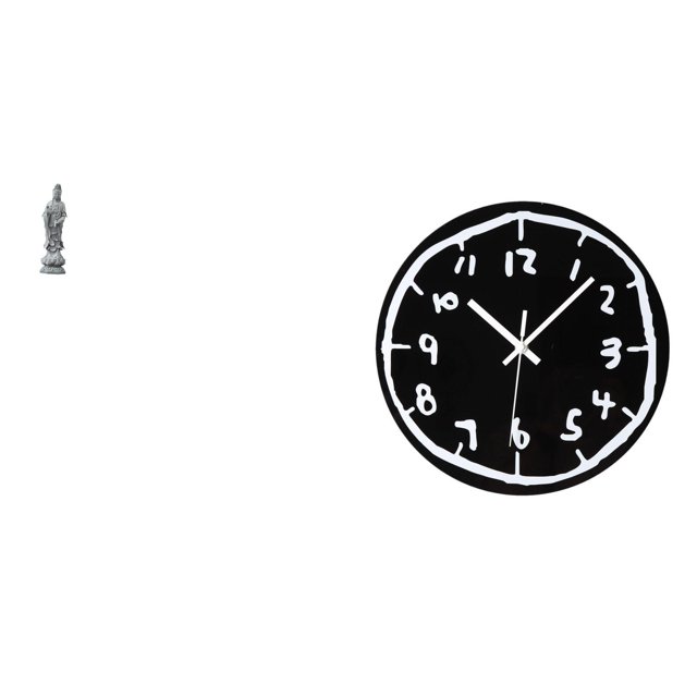 Estatua de Guan Yin,Estatua de Guan Yin para decoración del hogar.,Reloj de pared,Reloj de pared silencioso y decorativo que no hace tictac,Reloj moderno de 12 pulgadas para pared de casa o