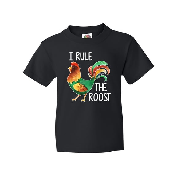 Inktastic Farmer I Rule The Roost Rooster Youth T-Shirt