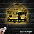 thumbnail image 4 of Craftnamesign Personalized Muscle Car Silhouette Custom Wall Art Led Lights, 4 of 5