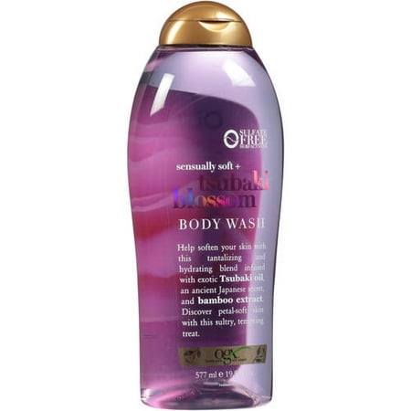 (2 pack) OGX Tsubaki Blossom Body Wash, 19.5 FL (Best Body Wash For Women)