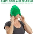 thumbnail image 4 of Aculief Headache and Migraine Relief Hat - Cold Packs, Relaxation  – Green, 4 of 7