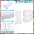 thumbnail image 3 of Uxcell 18 Cardboard Number Set, Paper Box Fillable Tray Container for Mache Chocolate Candy Decorations, 10" White, 3 of 6