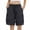 Black, variant on Womens Stretchy Cargo Shorts with Pockets Drawstring Elastic Waist Casual Summer Outdoor Bermuda Shorts Khaki XL