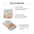 thumbnail image 3 of Watercolor Wildflowers Heat Resistant Microwave Oven Gloves Set for BBQ Baking Grilling,Baking Gifts Cooks for Women,Housewarming Gifts for New Home, 3 of 6