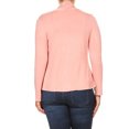 thumbnail image 4 of MOA COLLECTION Women's Plus Size Solid Casual Long Sleeve Drape Front Open Jacket Cardigan, 4 of 4
