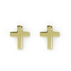 Infant's and Child's 14kt Yellow Gold Cross Earrings