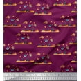 thumbnail image 1 of Soimoi Cotton Voile Fabric Coral & Fish Ocean Print Fabric by Yard 56 Inch Wide, 1 of 3