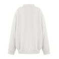 thumbnail image 5 of WEAIXIMIUNG Sweatshirt Women Plus Size Solid Color V Neck Long Sleeved Hoodless Sweatshirt for Women, 5 of 5