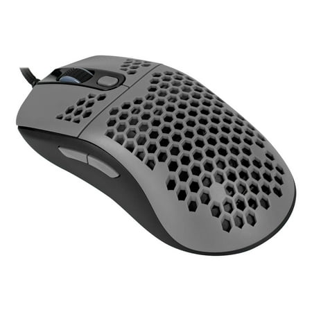 Arozzi - Favo AZ-FAVO-BKGY Lightweight Wired Optical Gaming Mouse - Gray