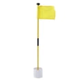 thumbnail image 4 of Practique Golf Hole Pole Cup Flag Stick Desmontable 2 Secciones Golf Putting Green FlagstickAmarillo, 4 of 5
